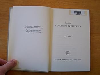 Hardcover Beyond Management By Objectives Book