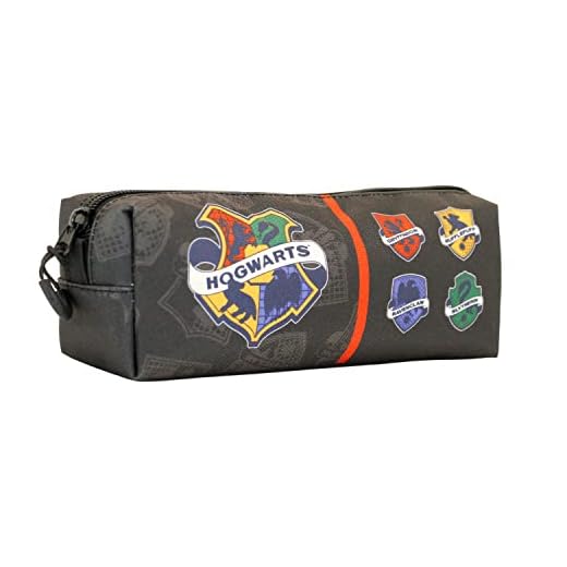 Harry Potter College-Estuche Portatodo Cuadrado Fan, Gris
