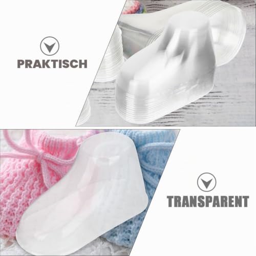 Amosfun Transparentes Baby Fußmodell 8Cm Für Babyschuh Präsentation Und Lauflernsocken Anzeige Im Geschäft Und Zuhause