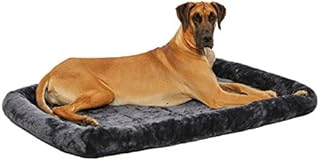 MidWest Homes for Pets 54L-Inch Gray Dog Bed or Cat Bed w/ Comfortable Bolster | Ideal for Giant Dog Breeds (Great Dane / Mastiff) & Fits a 54-Inch Dog Crate
