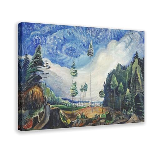 Toile Emily Carr Loggers Culls 40,6x61 cm - Impression Murale Cadre à Suspendre