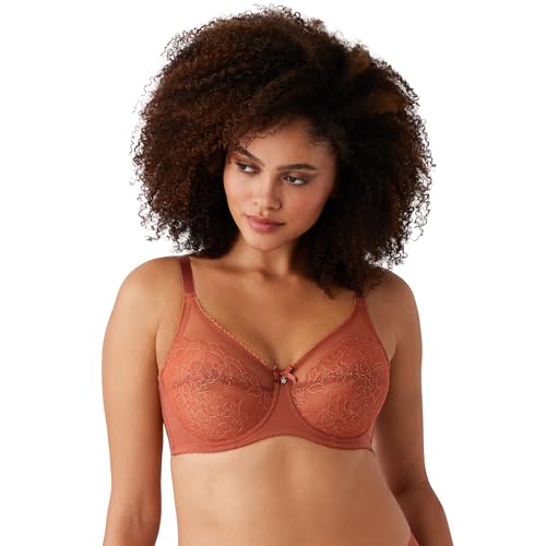Image of Wacoal Women's Retro Chic Unlined Mesh Full Coverage Underwire Bra, 855186