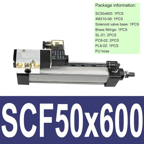Électrovanne pneumatique et ensemble de vérins robustes SC alésage 50 - 3