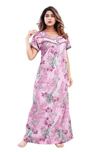 Image of TRUNDZ Printed Pure Cotton Nighty(10323)