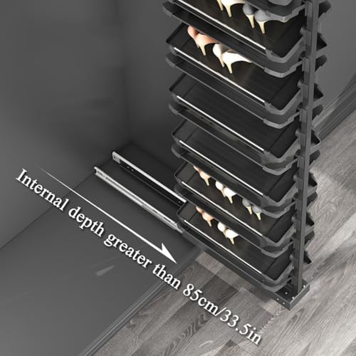 Zapatero extraíble Ajustable, organizador Vertical de Metal para armario, solución de almacenamiento Que ahorra espacio para Zapatos, Perfecto para El hogar y la entrada.