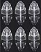 FCS Domes for Oticon MiniFit RIC Hearing Instrument (Pack of 6 Dome, Open, 6 mm)