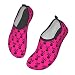 CTOITLKF Scarpe da sport acquatici, rosa teschio e croce acqua scarpe calzini scalzi protezione per mare spiaggia, Come mostrato, 41.5/42 EU