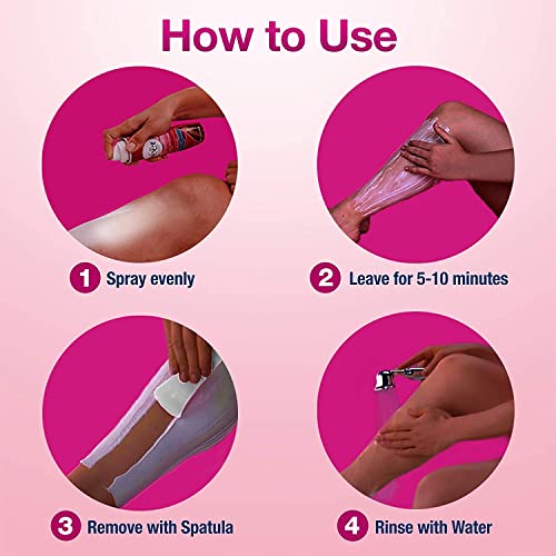 Veet Hair Removal Cream – Legs & Body 3 In 1 Spray On Hair Removal Cream, Sensitive Formula With Aloe Vera And Vitamin E, 5.1 Oz Spray Can (Pack Of 2) #TOP2