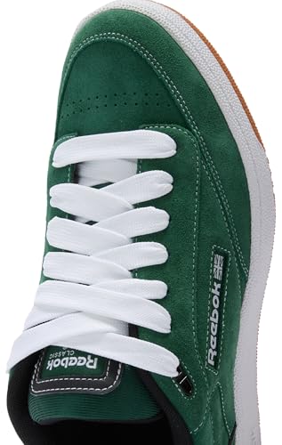 Reebok Mixte Club C Bulc CLN Basket, Vert foncé, Noir et Blanc, 45 EU