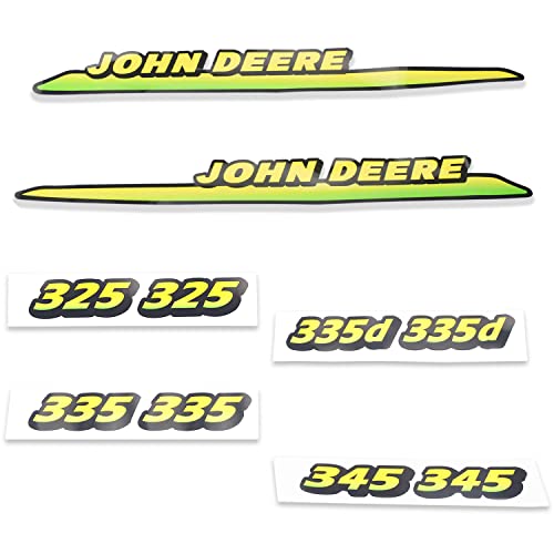 Haiouus M145994 M145995 Hood Top Decals Kit For J-Ohndeere Gt 225 235 245 Lx 266 277 Gx 325 345 And Many Other Models, Fits Gt225 Gt235 Gx335 Gx345 Gx355 Lx266 Lx277 Lx279 (Top Decals Kit) #TOP11