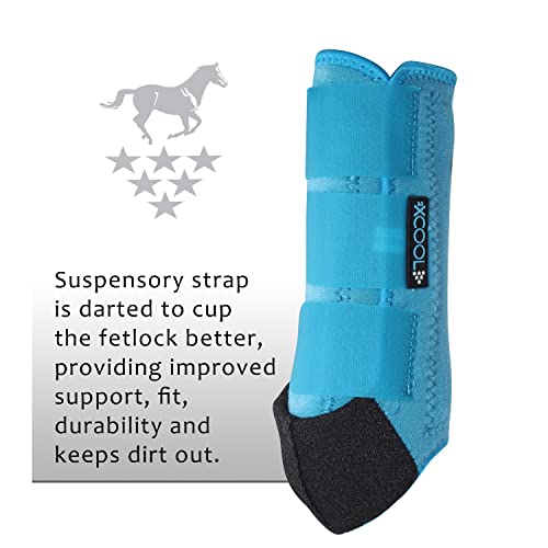 Professional's Choice 2Xcool Sports Medicine Horse Boots | Protective & Breathable Design For Ultimate Comfort, Durability & Cooling In Active Horses | Value 4 Pack | Medium Pacific Blue #TOP6