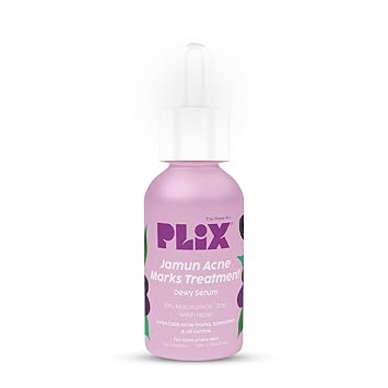 The Plant Fix Plix 2% Salicylic Acid Jamun Acne Marks Mini Serum 10 ml & Dark Spot Reduction with Caffeine for Blemish Control