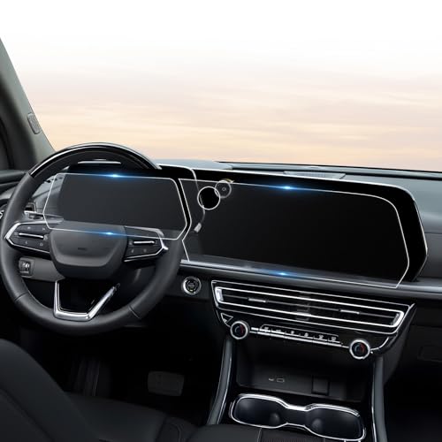 For 2024 2025 2026 Chevrolet Traverse Screen Protector - (2PCS) Matte Anti Glare Tempered Glass - Chevy Traverse (LT, Z71, High Country, RS) 17.7 Inch Touchscreen & 11 Inch Instrument Accessories