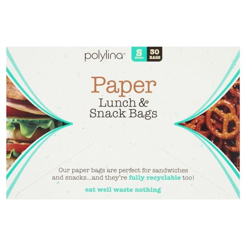Polylina Paper Lunch & Snack Bags 30pk