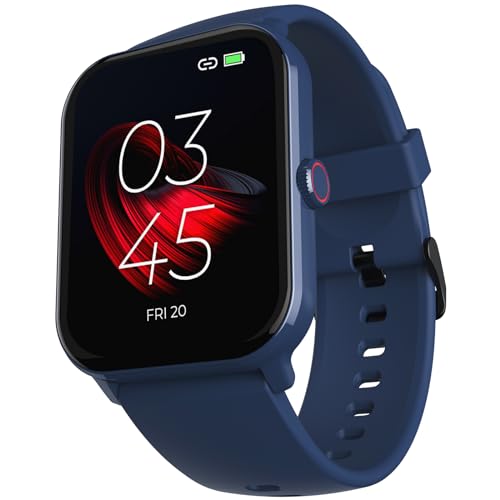 Image of beatXP Marv Neo Smart Watch with 1.85 inch Ultra HD Display, Bluetooth Calling, 240*280px, AI Voice Assistant, 100+ Sports Modes, Heart Rate Monitoring, SpO2, IP68, Fast Charging, 100+ Watch Faces (Blue)