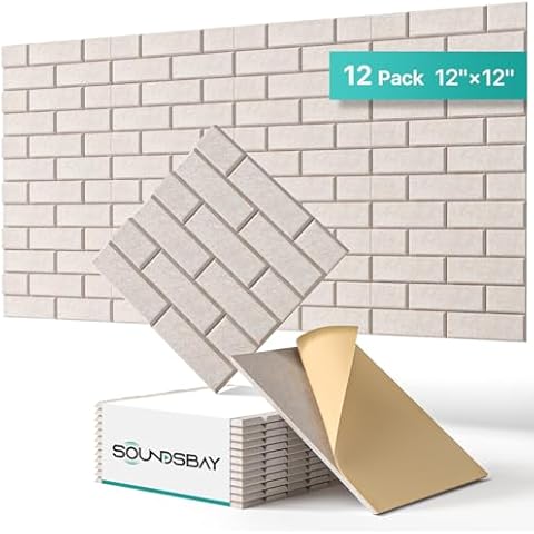 Self-Adhesive Acoustic Wall Panels for Soundproofing Cover