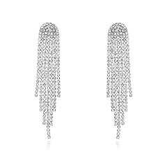 Silver-Round Tassel Crystal
