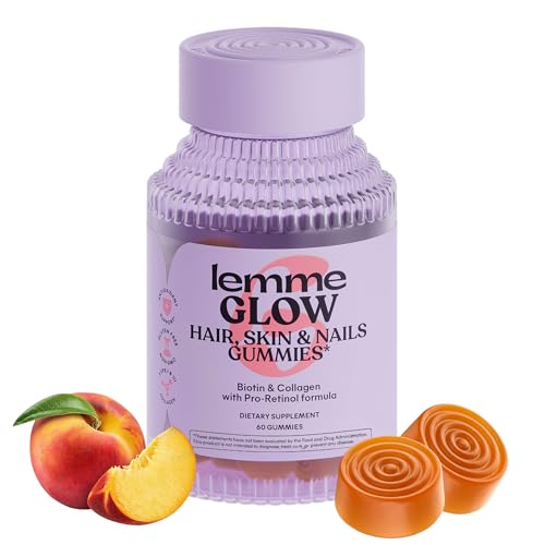 Lemme-Glow-Collagen-Gummies-for-Thick-Hair-Strong-Nails-Healthy-Skin-with-Multi-Collagen-Peptides-Biotin-Trace-Minerals-Zinc-Vitamins-A-C-E-Dairy-Gluten-Free-Peach-Flavor-60-ct