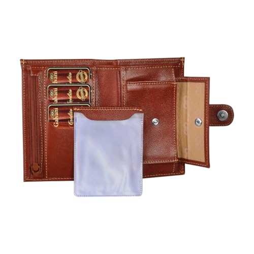 Carteira Feminina RUPIA em Couro (Pinhão)