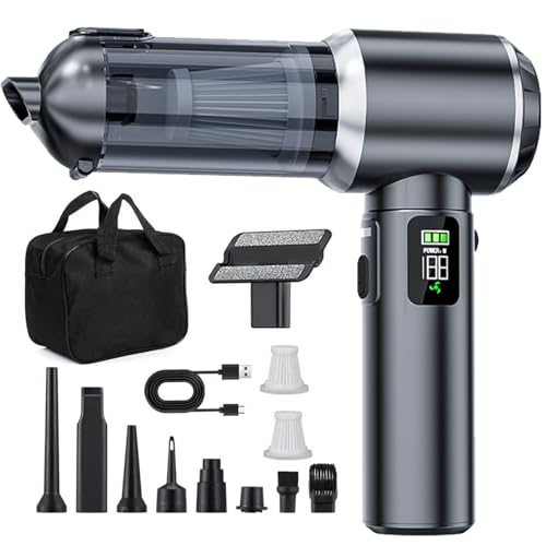 Car Vacuum Cleaner Cordless with Fast Charging,23000PA High Power Mini Vacuum Cleaner,Rechargeable Handheld Vacuum Cleaner,Car hoovers for Pet Hair, Home, Office, Kitchen