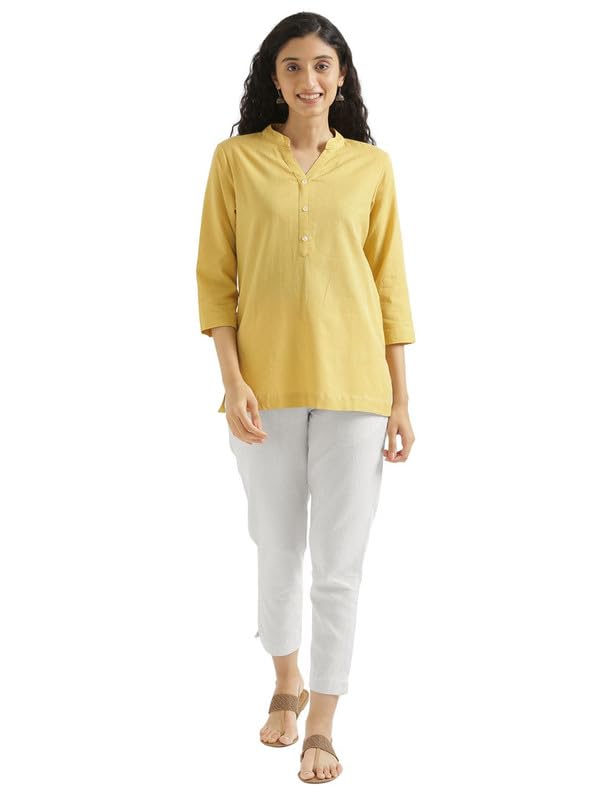 Image of SAADAA Women's Cotton Kurta Pant Set - | Soft, Breathable Fabric | Comfortable Daily Ethnic Wear