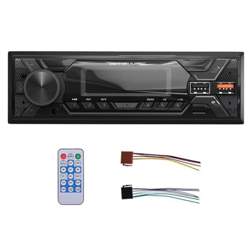 Asyduey Radio para Coche 1 DIN Estéreo Multimedia con Reproductor MP3, Bluetooth, FM, Entrada Auxiliar, USB, Bluetooth, Radio Universal para Coche.