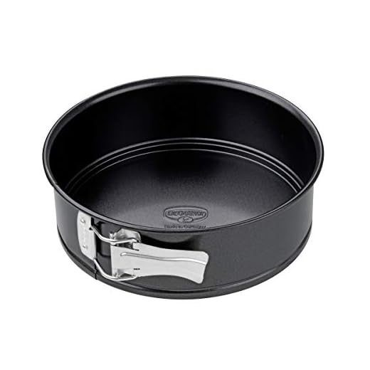Dr. Oetker 2530 fjäderform Ø 20 cm, bakform med platt botten, rund kakform av stål med non-stick beläggning (färg: svart), antal: 1 styck