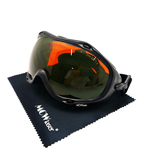 Mcwlaser 190-540Nm / 800-1700Nm Laser Safety Glasses Od5+, Yag, Blue, Green Laser And Uv Light Eye Protection Laser Goggles For 445Nm, 450Nm,532Nm, 808Nm, 980Nm, 1064Nm, 1080Nm #TOP5