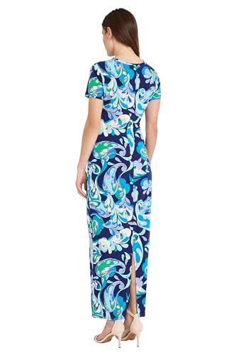 Image of Donna Morgan Women's Twist Detail Maxi Dress for Women | Cocktail & Wedding Guest | Casual Dresses for Women