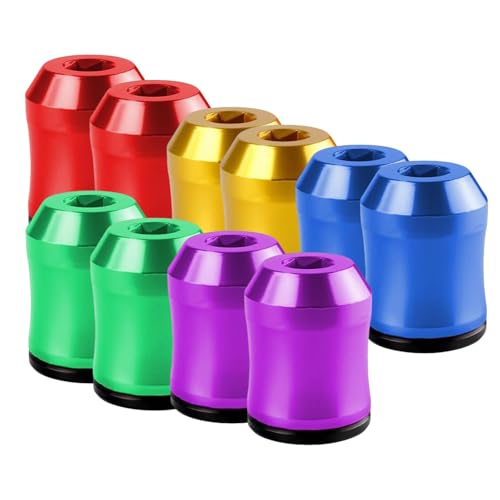 Wshxjzyay 10 Pack Magnetic Screw Ring, Magnetic Screw Holder for Drill, Screwdriver Head Magnetic Ring, for Drill Tools, Mechanics, Carpenters, Household Repairs