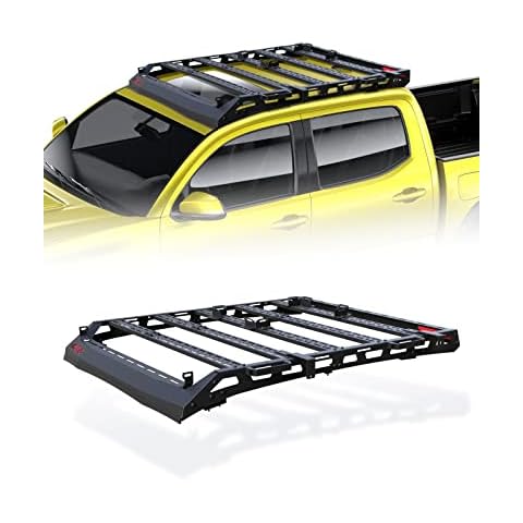 Heavy Duty Top Roof Rack Accessories Compatible with 2005-2023 Toyota Tacoma Double Cab 4 Doors Pickup/No Drilling Cover