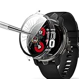 AiMaoo Garmin Venu 2 Plus 対応 ケース 強化ガラスフィルム 保護 カバー 硬質ポリPC素材 一体化 傷防止 耐衝撃 変色防止 全面カバー 全面保護 スマートウォッチ Garmin Venu 2 Plus (クリア)
