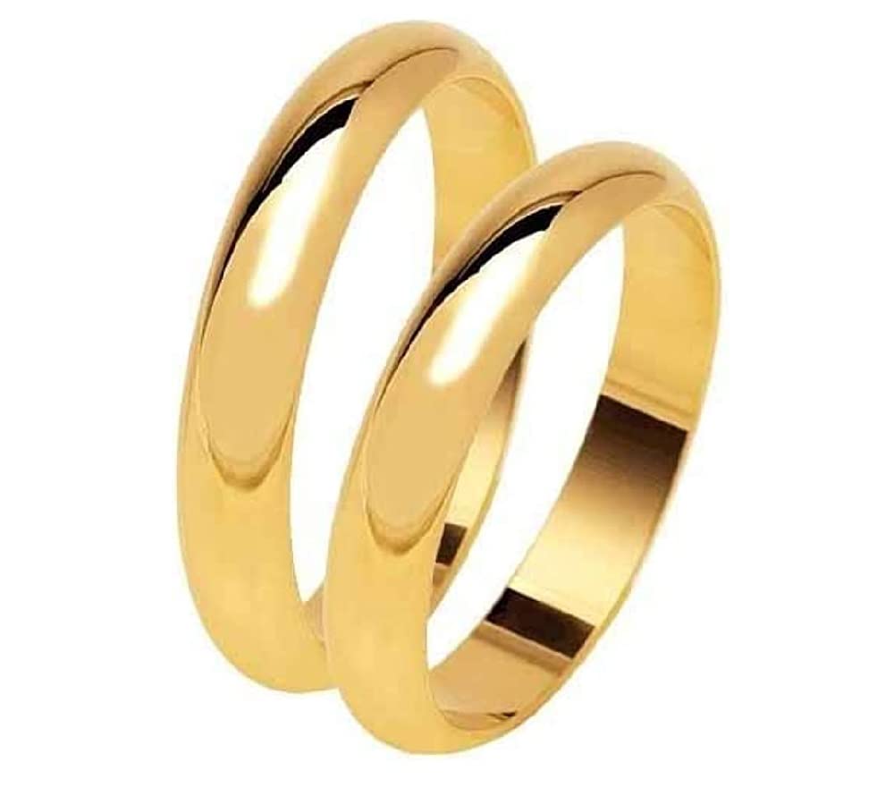 1 FEDE FEDINA 5 GRAMMI CIRCA COLORE ORO IN ARGENTO 925 anello matrimoniale personalizzato col tuo nome E DATA INCISI ALL INTERNO e misura DA 10 A 29 IN OMAGGIO PORTACHIAVI