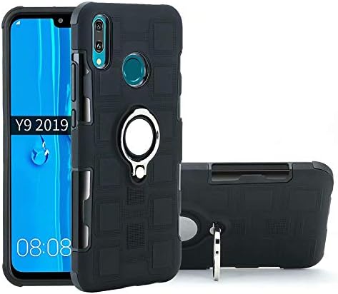 Huawei Y9 2019 Case, Ranyi [Full Body Ring Case] [360 Degree Protection] [Kickstand Feature] Premium Hybrid Dual Layer 2…