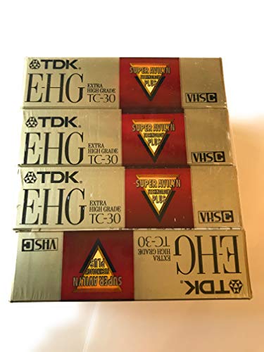 TDK TC-30 EHG VHS-C VIDEOCASSETTE NEW 3 pcs VIDEO TAPE VHSC EXTRA HIGH GRADE