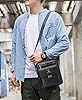 Hjkiopc Sacoche Bandoulière Cuir Sacoche Homme Sacs à Bandoulière Vintage Shoulder Bag Business Cartable Besace pour Portable pour Voyage,Randonnée et Travailler(Cuir-Noir) #2