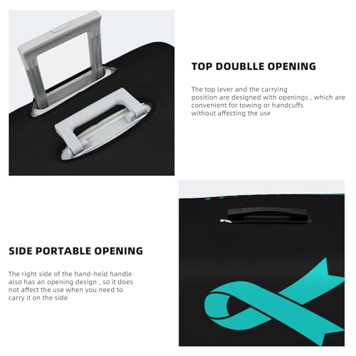 Travel Luggage Cover Food Allergy Awareness Fashion Washable Baggage Suitcase Protector Fit For Luggage Large4