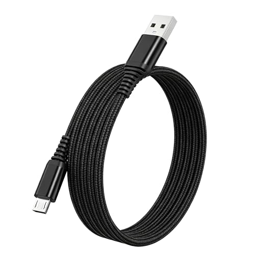 Micro USB �P�[�u�� 3m 1�{ QC3.0�Ή� �ő�18W 480Mbps USB-A to Micro-B ���ϋv�i�C�����҂� | LpoieJun �}���[�d��USB2.0�f�[�^�]���ɑΉ� ���ϋv�i�C�����҂ݍ̗p Micro USB�@��̏[�d��