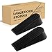 KAKICLAY 2 Pack Large Door Stopper, Heavy Duty Rubber Door Stop Wedge Hold Doors Open, Height up to 1.9 Inches Doorstop Jam for Home Office School Heavy Door (Black)