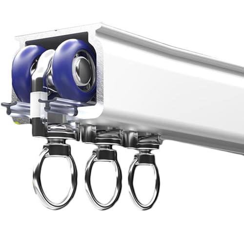 Tringles à rideaux métalliques robustes et rails durables en acier - 2