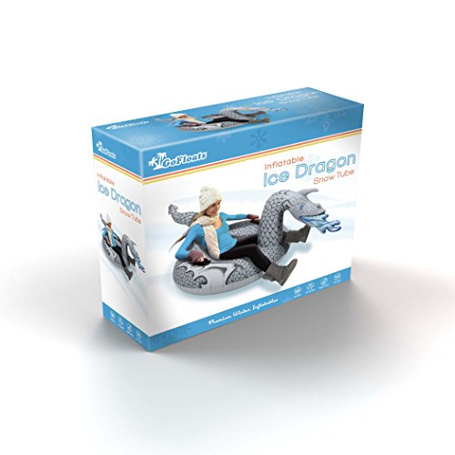 Gofloats Winter Snow Tube - Inflatable Sled For Kids And Adults (Choose From Unicorn, Disney's Frozen, Ice Dragon, Polar Bear, Penguin, Flamingo) #TOP3