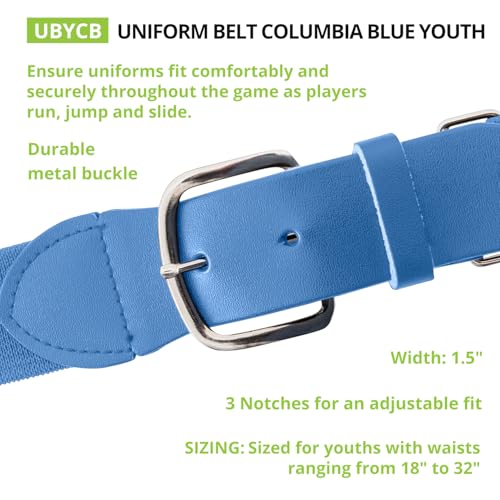 Image of Champion Sports Baseball & Softball Belt - Stretch Fit Uniform Belt for Youth & Adult Players, Multiple Colors