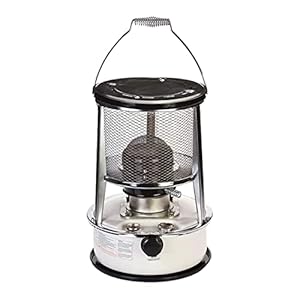 Witte kerosinekachels 6L voor gebruik binnenshuis, niet-elektrische kerosine kachelverwarming met kookzak, verstelbare vuurkracht, voor ijsvissen, koken, kokend water, camping, kerosineverwarming