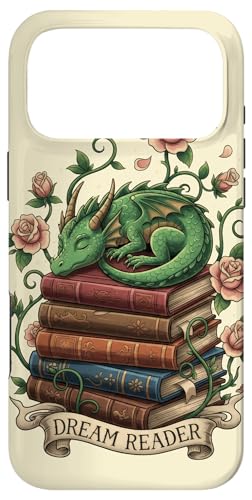 Cottagecore Bookworm Art �p Dream Reader Dragon �P�[�X �X�}�z�P�[�X iPhone 17 Pro Max �p