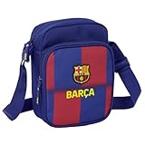 ms móvil shop Barcelona FC Sac à bandoulière officiel | Polyester résistant | 3 poches | Ultra léger avec sangle réglable | Idéal pour l'école, les voyages et le sport | Produit sous licence pour fans
