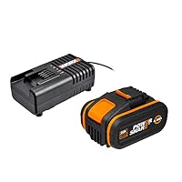 WORX 20V Akku Teleskop-Heckenschere WG252E.9 Ohne Akku & Ladegerät, schwarz & WA3604 Ladestation – Ansicht 6
