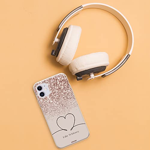 CaseStone Personalised Phone Cases fit Apple iPhone – Custom Design Made in UK Clear Soft Silicone Case Cover – Great Gifts for Valentines Day, Birthday, Christmas (iPhone 11, 02) - Image 2