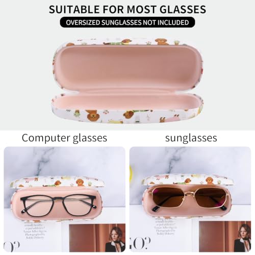 Image of PERFECTSIGHT Hard Shell Eyeglasses Case, Kawaii Protective Glasses Case for Kids, Cute Eyeglass Case for Women Men Girls