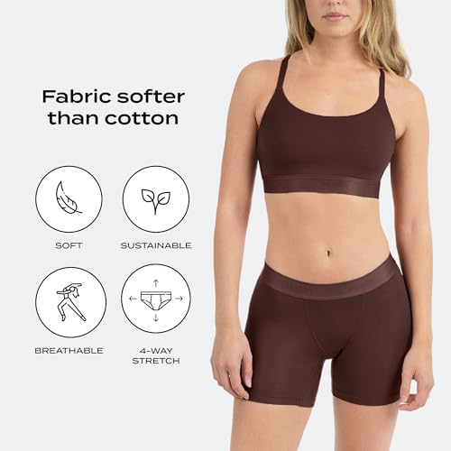 Image of Woxer Boxer Shorts for Women - 5 inch Baller Boy Shorts Underwear, Soft Modal, Chafe Free - Breathable & Moisture-Wicking