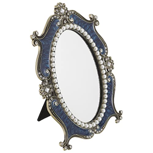 Espejo de maquillaje de escritorio ovalado FOMIYES